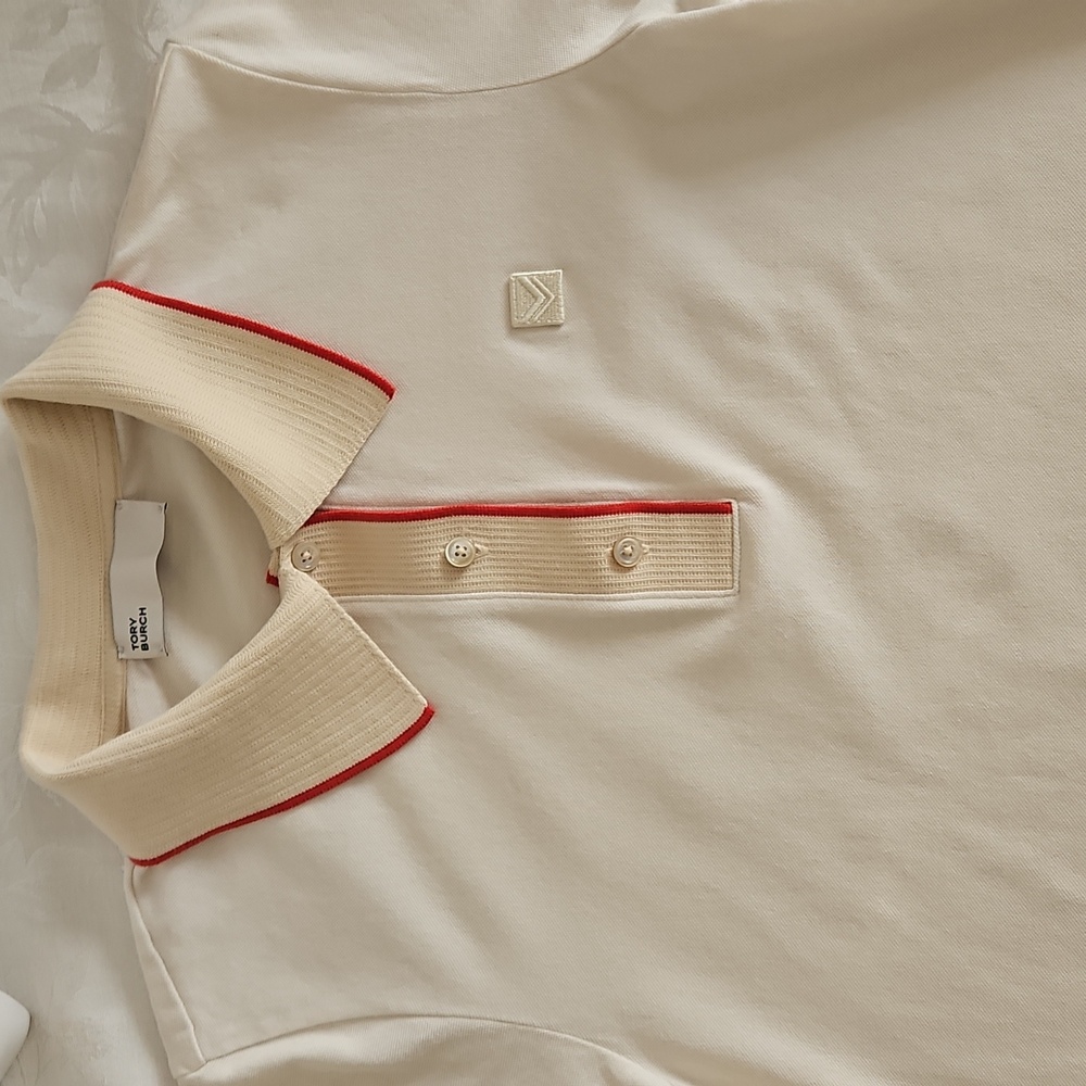 Tory Burch Polo Shirt, Size L. - Picture 9 of 10